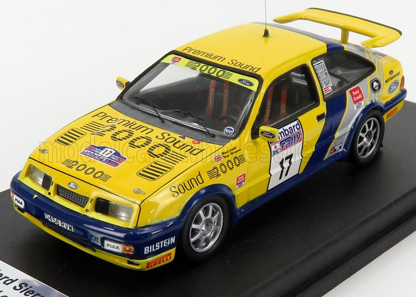 Ford Sierra RS Cosworth No. 17 Mark Lovell Terry Harryman Rally RAC Lombard 1988 Trofeu 1:43 scale model
