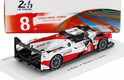 TOYOTA - TS050 2.4L HYBRID TURBO V6 TEAM TOYOTA GAZOO RACING N 8 WINNER 24h LE MANS 2020 S.BUEMI - B.HARTLEY - K.NAKAJIMA - RED WHITE