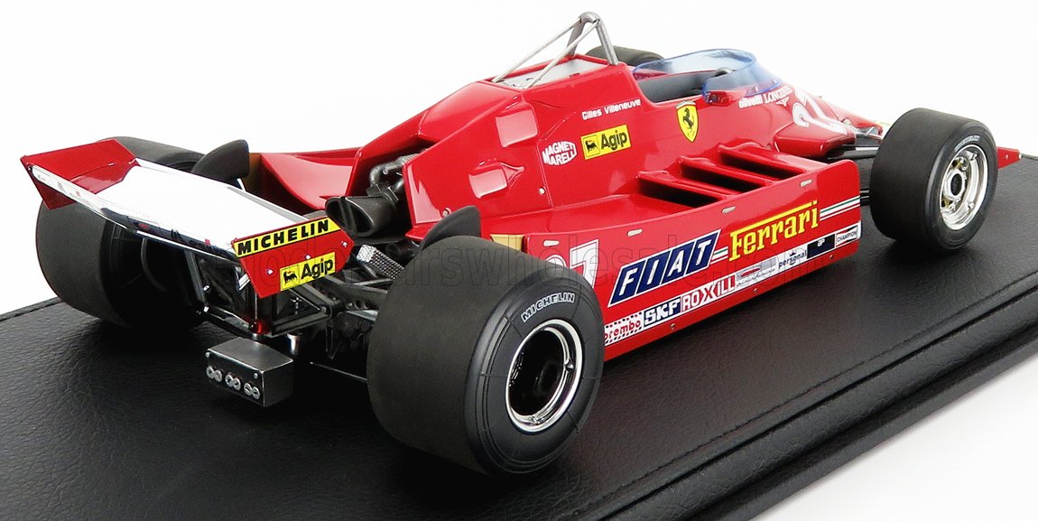 FERRARI | F1  126CX COMPREX TURBO N 27 USA OVEST LONG BEACH GP 1981 G.VILLENEUVE - CON VETRINA - WITH SHOWCASE