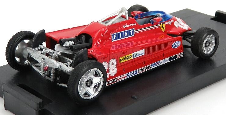 Ferrari F1 126CK Turbo No. 28 D. Pironi Monaco GP 1981 with Transport Wheels Brumm 1:43 scale model - image 2
