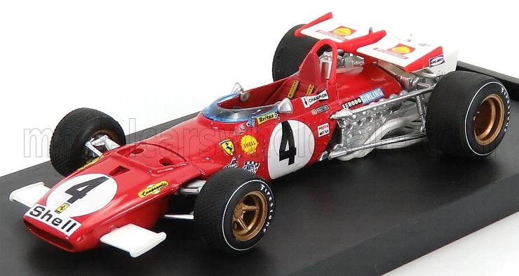 FERRARI - F1 312B N. 4 VINCITRICE DEL GP D'ITALIA 1970 CLAY REGAZZONI - ROSSO BIANCO modellino in scala modellino Vroomi