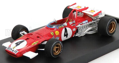 FERRARI - F1 312B N. 4 VINCITRICE DEL GP D'ITALIA 1970 CLAY REGAZZONI - ROSSO BIANCO modellino in scala modellino Vroomi