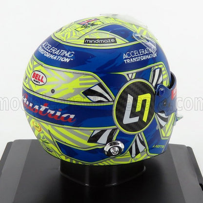 BELL HELMET - F1  CASCO HELMET MCL35 TEAM MCLAREN SEASON 2020 LANDO NORRIS - YELLOW BLUE