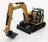 Caterpillar CAT308 CR Mini Excavator Yellow Black DM Models 1:50 scale model