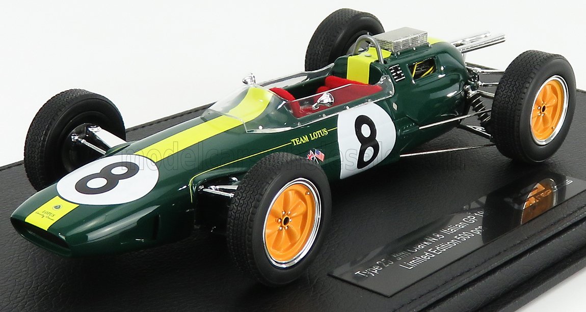 LOTUS | F1 CLIMAX 25 N 8 WORLD CHAMPION WINNER ITALY GP 1963 JIM CLARK - CON VETRINA - WITH SHOWCASE