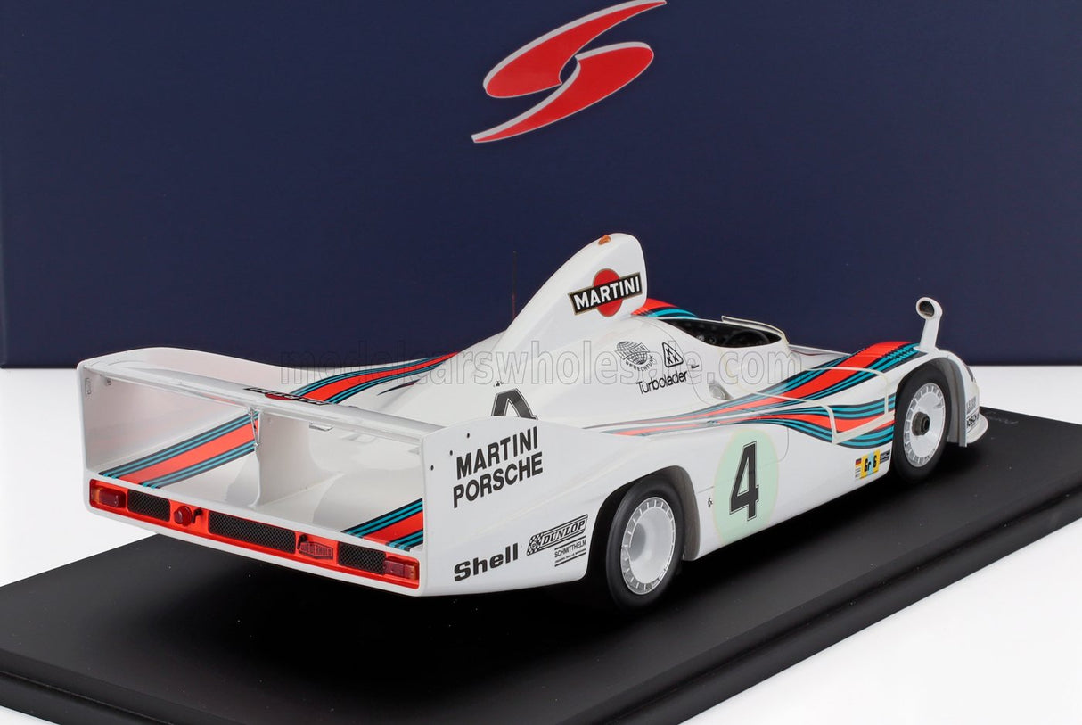 PORSCHE - 936/77 2.1L TWIN TURBO TEAM MARTINI RACING PORSCHE SYSTEM N 4 WINNER 24h LE MANS 1977 JACKY ICKX - HURLEY HYWOOD - JURGEN BARTH - WHITE RED BLUE