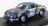 Voiture miniature 1:43 bleue avec décals de course, numéro 35, présentée sur socle noir — Vroomi