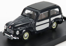 FIAT - 500C BELVEDERE CHIUSA 1951 - BLUE GREY Scale model car on Vroomi