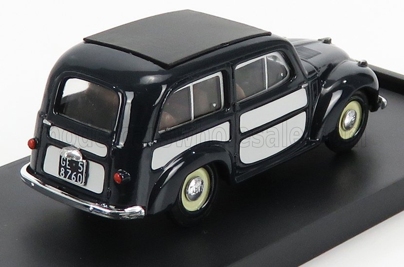 FIAT - 500C BELVEDERE CHIUSA 1951 - BLUE GREY Scale model car on Vroomi