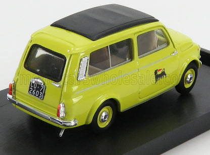 FIAT - 500 GIARDINIERA STATION WAGON VEICOLO COMMERCIALE AGIP 1960 - YELLOW BLACK Scale model car on Vroomi