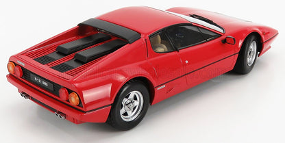 Red Ferrari 512 BBi model car rear side view with detailed engine cover, wheels, and lights, available on Vroomi