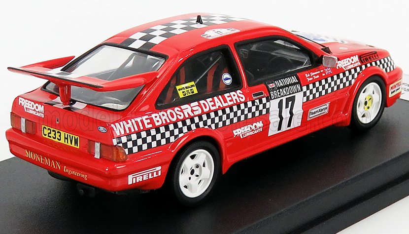 Ford Sierra Cosworth RS No. 17 R.Stoneman P.Davis Rally National Breakdown 1987 Trofeu 1:43 scale model - image 2
