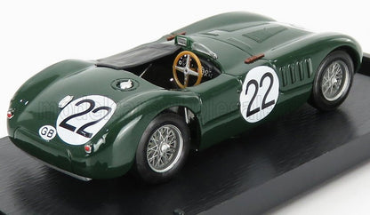 JAGUAR - C-TYPE XK-120C 3.4L S6 TEAM JAGUAR CARS LTD N 22 24h LE MANS 1951 S.MOSS - J.FAIRMAN - BRITISH RACING GREEN Scale model car on Vroomi