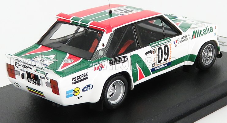 FIAT - 131 ABARTH ALITALIA N 09 RALLY BANDAMA 1978 J.VINATIER - J.F.JACOB - WHITE RED GREEN - Vroomi