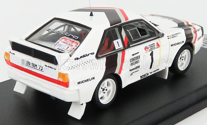 Audi Quattro Sport No. 1 Winner Rally Städte Walter Röhrl Christian Geistdörfer 1984 Start Race Version Trofeu 1:43 scale model - image 2
