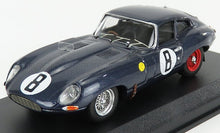 JAGUAR  COUPÉ E-TYPE 3,8 L S6 ÉQUIPE M.CHARLES N 8 24H LE MANS 1962 M.CHARLES - J.COUNDLEY - BLEU - Vroomi
