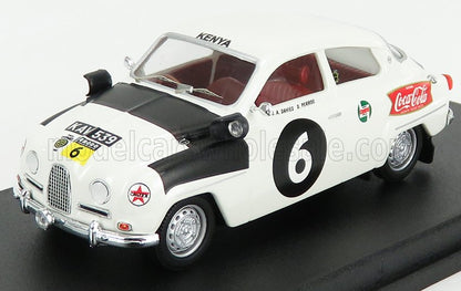 SAAB - 96 N 6 RALLY EAST AFRICAN SAFARI 1962 J.A.DAVIES - D.PERROS - WHITE BLACK - Vroomi
