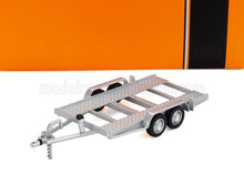 ACCESSOIRES - REMORQUE DE TRANSPORT DE VOITURE - REMORQUE DE TRANSPORT DE VOITURE À ROUES ARGENTÉES - VOITURE NON INCLUSE - ARGENT ET NOIR