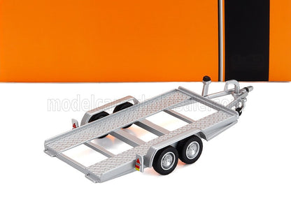ACCESSOIRES - REMORQUE DE TRANSPORT DE VOITURE - REMORQUE DE TRANSPORT DE VOITURE À ROUES ARGENTÉES - VOITURE NON INCLUSE - ARGENT ET NOIR