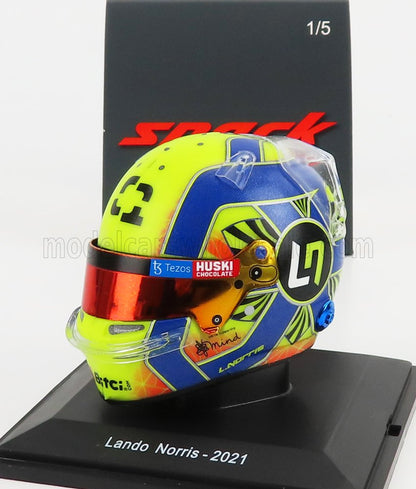 BELL HELMET - F1  CASCO HELMET MCL35 RENAULT TEAM MCLAREN N 4 SEASON 2021 LANDO NORRIS - YELLOW BLACK