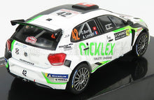 VOLKSWAGEN - POLO GTI R5 TEAM N 42 RALLY MONTECARLO 2020 O.BURRI - A.LEVRATTI - MATZWART GROEN WIT