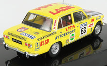LADA FIAT - 1300 N 63 RALLY 1000 LAKES 1975 S.BRUNDZA - A.ZVINGEVICH - YELLOW MATT BLACK - Vroomi