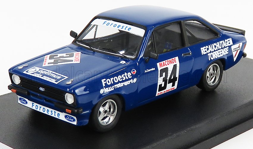 Ford Escort MkII No. 34 A. Carreira Rally Vila do Conde 1980 Trofeu 1:43 scale model