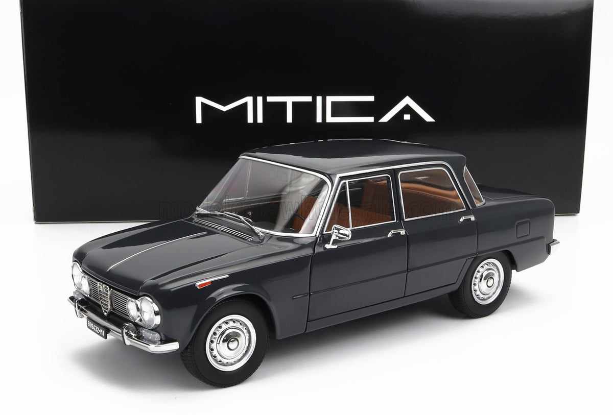 Grey Scale Model ALFA ROMEO - GIULIA 1.6 Ti 1962 - GRIGIO GRAFITE - GREY - Scale Model Cars