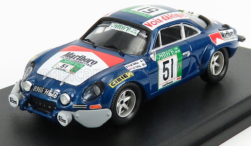 Alpine A110 Rally Bandama M. Le Gall Y. Le Gall 1977 Trofeu 1:43 scale model