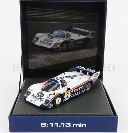 PORSCHE - 956K TEAM PORSCHE RACING N 2 1000km NURBURGRING RECORD LAP NORDSCHLEIFE 6:11,13 min 1983 STEFAN BELLOF - DEREK BELL - WHITE BLUE