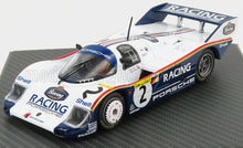 PORSCHE - 956K TEAM PORSCHE RACING N 2 1000km NURBURGRING RECORD LAP NORDSCHLEIFE 6:11,13 min 1983 STEFAN BELLOF - DEREK BELL - WHITE BLUE