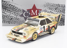 AUDI - QUATTRO SPORT S1 E2 N 1 WINNER RALLY PIKES PEAK HILL CLIMB - DIRTY VERSION - 1987 W.ROHRL - YELLOW WHITE RED