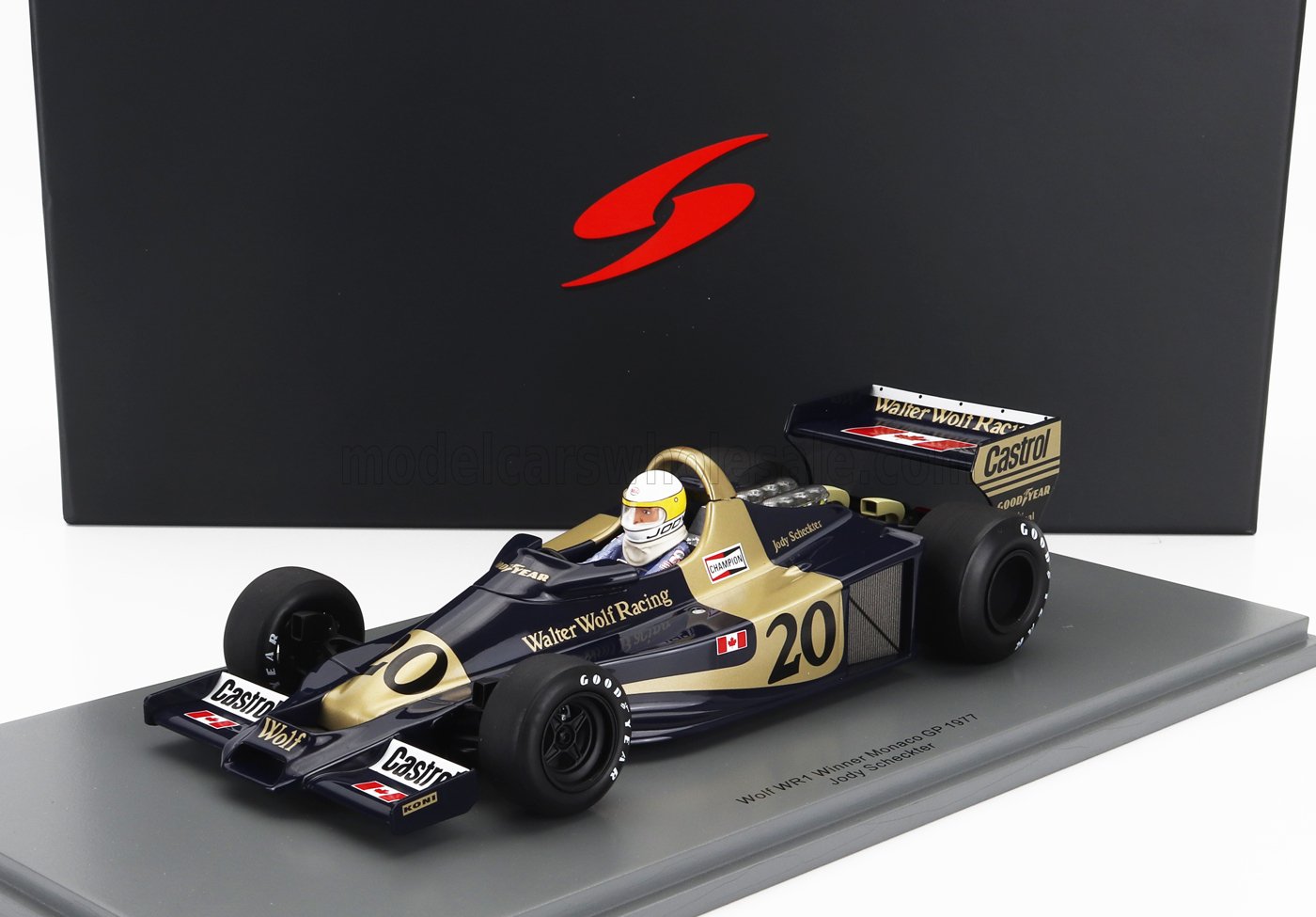 WILLIAMS | F1  WOLF WR1 N 20 WINNER MONACO GP 1977 JODY SCHECKTER