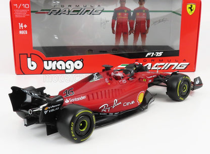 FERRARI | F1-75 SCUDERIA FERRARI N 16 SEASON 2022 CHARLES LECLERC - YELLOW WHEELS - EXCLUSIVE CARMODEL