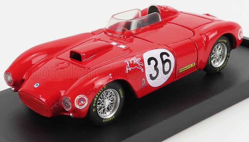 LANCIA - D24 N 36 SPIDER WINNER RALLY CARRERA PANAMERICANA 1953 JUAN MANUEL FANGIO - RED Scale model car on Vroomi