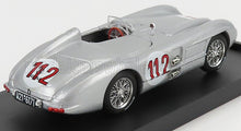 MERCEDES BENZ - 300 SLR ROADSTER N 112 TARGA FLORIO 1955 JAN MANUEL FANGIO - SILVER Scale model car on Vroomi
