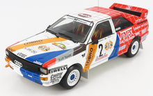 Audi Sport rally car die-cast scale model with racing decals, now offered at Vroomi