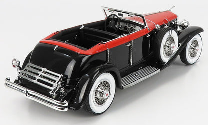 DUESENBERG - J RIVIERA PHAETON VAN BRUNN CABRIOLET OPEN 1934 - ZWART-ORANJE