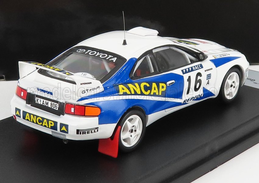 Toyota Celica GT-Four No. 16 G. Trelles J. Del Buono Rally Catalunya 1995 Trofeu 1:43 scale model - image 2
