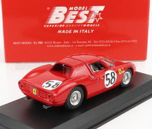 FERRARI - 250LM 3.3L V12 TEAM N.A.R.T. N 58 24h LE MANS 1964 J.RINDT - D.PIPER - RED