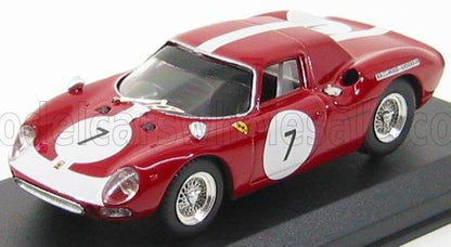 FERRARI - 250LM N 7 KYALAMI 1966 HAILWOOD - ANDERSON - BORDEAUX  WHITE