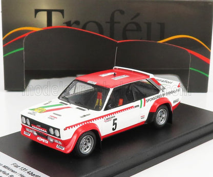 FIAT - 131 ABARTH TEAM SVENSKA FIAT N 5 RALLY SWEDEN 1977 T.MAKINEN - H.LIDDON - WHITE RED