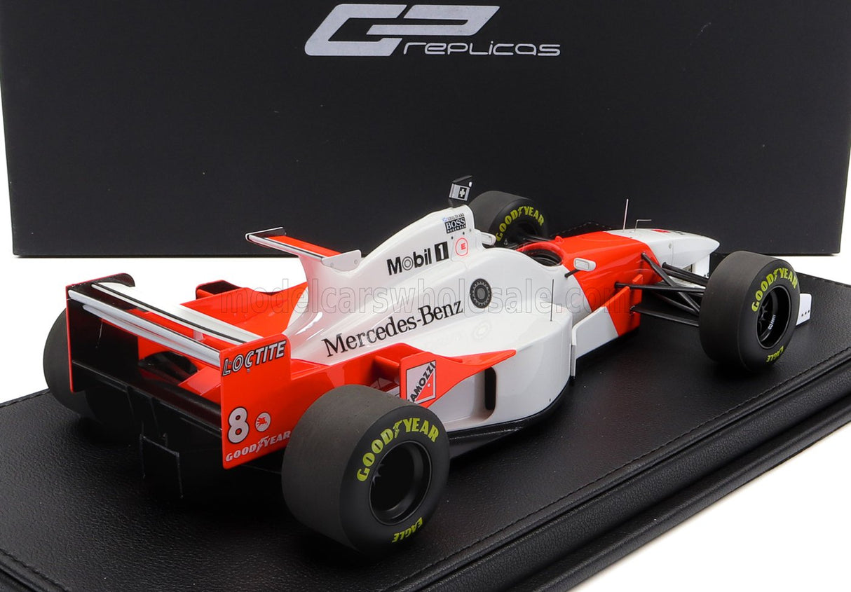 McLAREN | F1  MP4/11 3.0L V10 TEAM MERCEDES CENTRAL WING N 8 2nd MONACO GP 1996 DAVID COULTHARD - CON VETRINA - WITH SHOWCASE