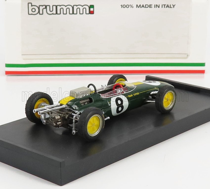 Lotus F1 25 No. 8 Jim Clark Winner Italy GP World Champion 1963 Brumm 1:43 scale model - image 2
