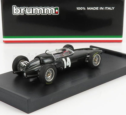 BRM - F1 P57 N 14 VINCITORE DEL GP D'ITALIA A MONZA GRAHAM HILL CAMPIONE DEL MONDO 1962 - modellino in scala MET grigio modellino Vroomi