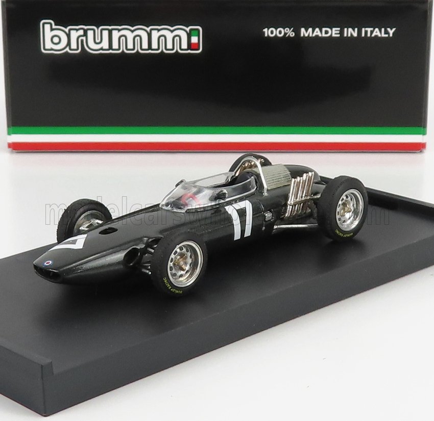 BRM - F1 P57 N 17 VINCITORE DEL GP D'EUROPA OLANDESE GRAHAM HILL CAMPIONE DEL MONDO 1962 - modellino in scala MET grigio modellino Vroomi