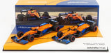 McLAREN | F1  SET 2X MCL35L N 3 SEASON 2021 DANIEL RICCIARDO + N 4 SEASON 2021 LANDO NORRIS