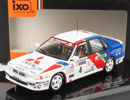 MITSUBISHI - GALANT VR-4 N 4 RALLY RAC LOMBARD 1990 A.VATANEN - B.BERGLUND - WHITE RED BLUE - Vroomi