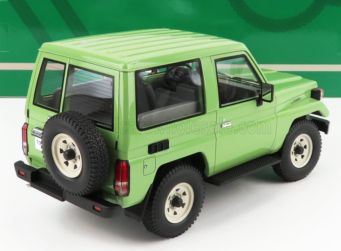 TOYOTA - LAND CRUISER BJ70 1984 - VERDE modellino in scala modellino Vroomi