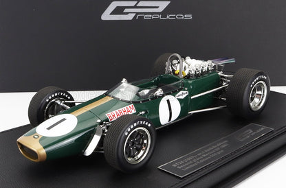 BRABHAM - F1  BT24 REPCO N 1 2nd MEXICO GP 1967 JACK BRABHAM - CON VETRINA - WITH SHOWCASE - GREEN GOLD